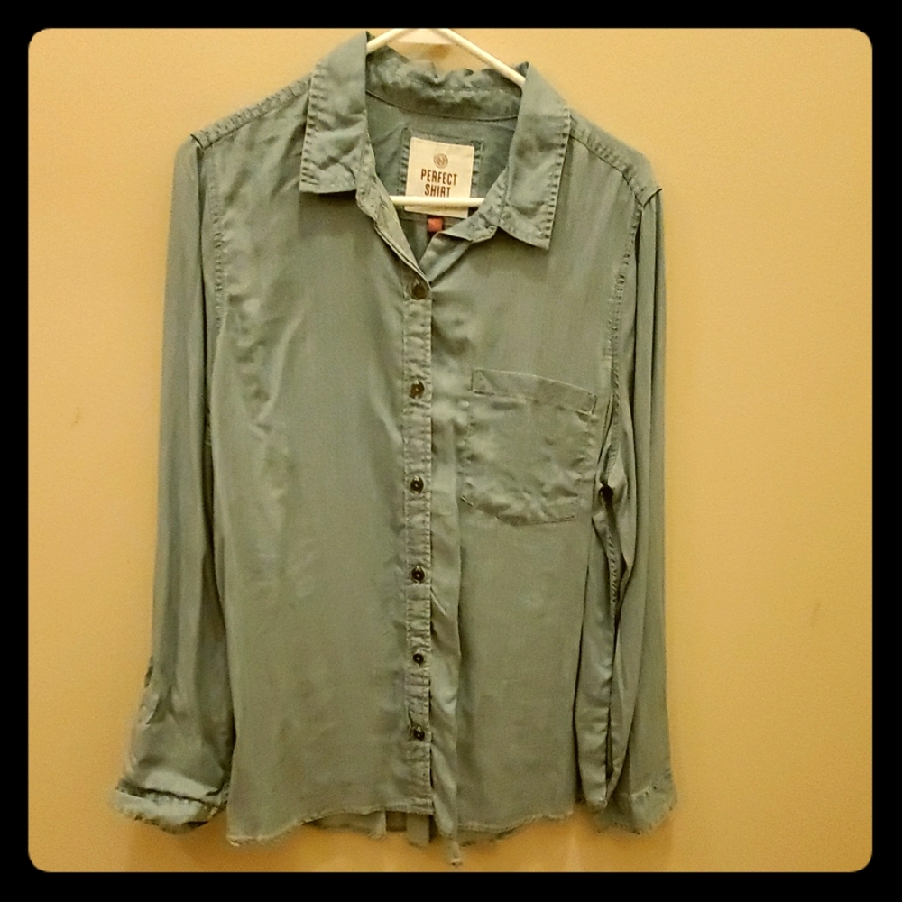 Light Blue Denim Button-down